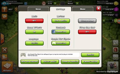 change name clash of clans